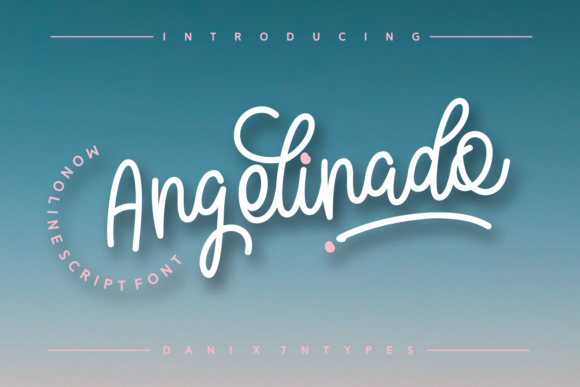 Angelinado Font: Sweet Editorial Typography