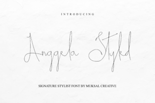 Anggela Styled Font for Handmade Crafts