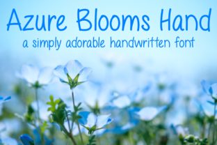 Bringing Authenticity with Azure Blooms Hand Font