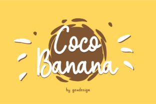 Coco Banana Font: Fresh Handwritten Style for Web Design