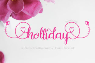 Holliday Font: Romantic Script for Handmade Labels
