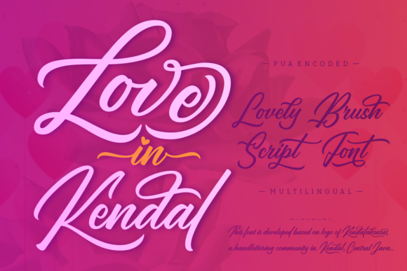 Love in Kendal Font: A Sweet Typeface for Branding