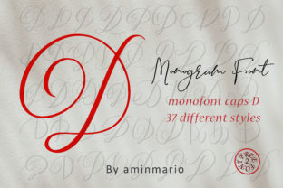 Monogram D Monofont Caps D Font for Campaign Visuals