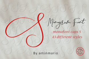 Monogram S Monofont Caps S Font for Campaign Design