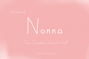 Nonna Font: Cozy Handmade Script for Crafters