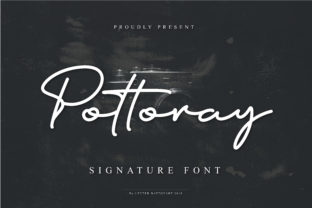 Pottoray Font: Testing a Sleek Script for Brand Identity