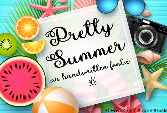 Pretty Summer Font: Feminine Script for Digital Campaigns