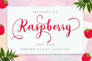 Raspberry Duo Font: Sweet Handwritten Style for Brands