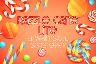 Razzle Cane Lite Font: Whimsy for Modern Branding