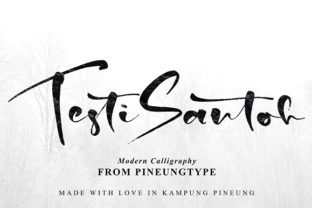 Testo Santoh Font: A Playful Script for Brand Identity