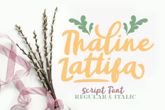 Thaline Lattifa Font: A Script Typeface for Editorial Design