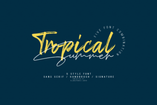 Tropical Summer Font: Elevating Small Business Branding